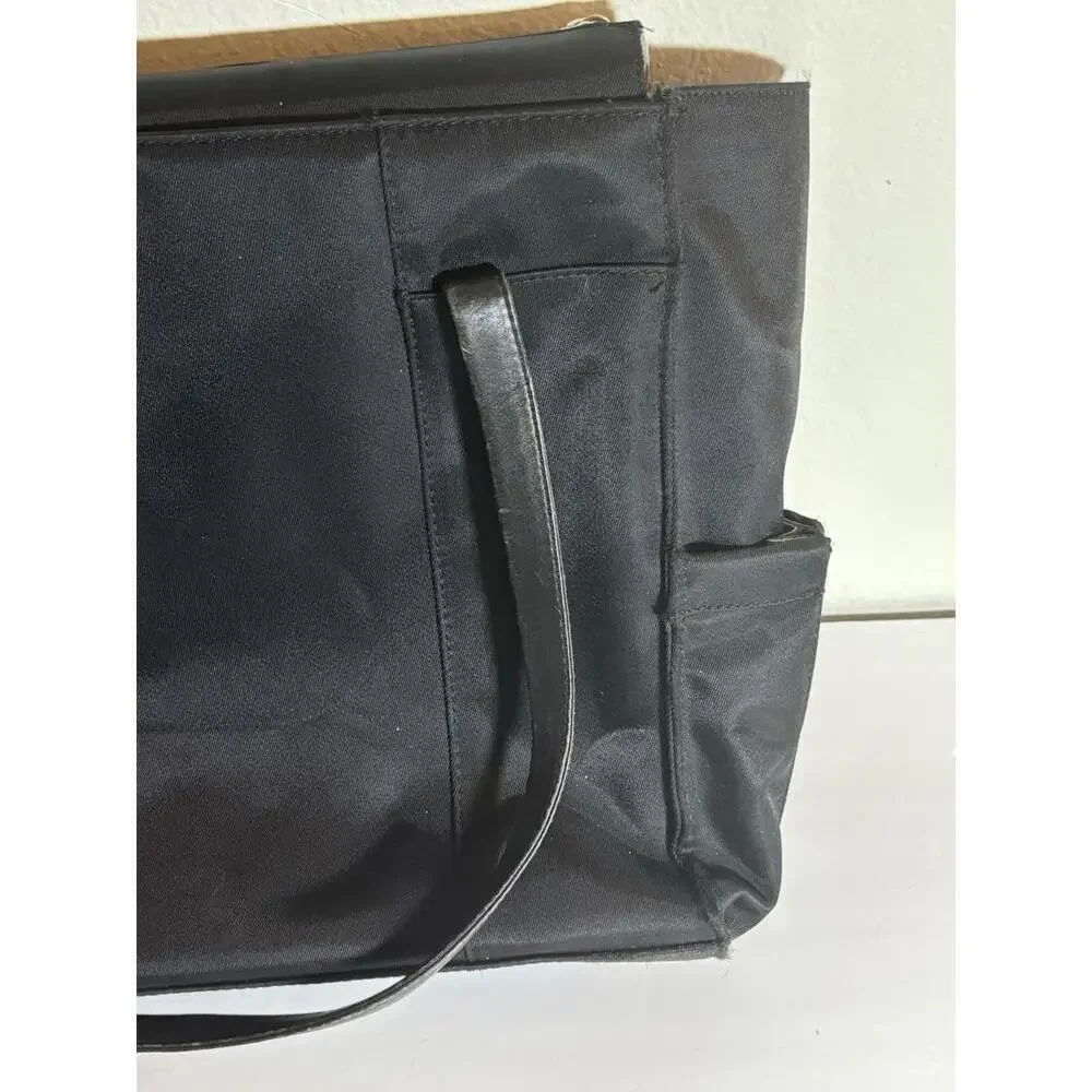 Samsonite Black Laptop Tote Bag Nylon Work Travel Bag Zip Top